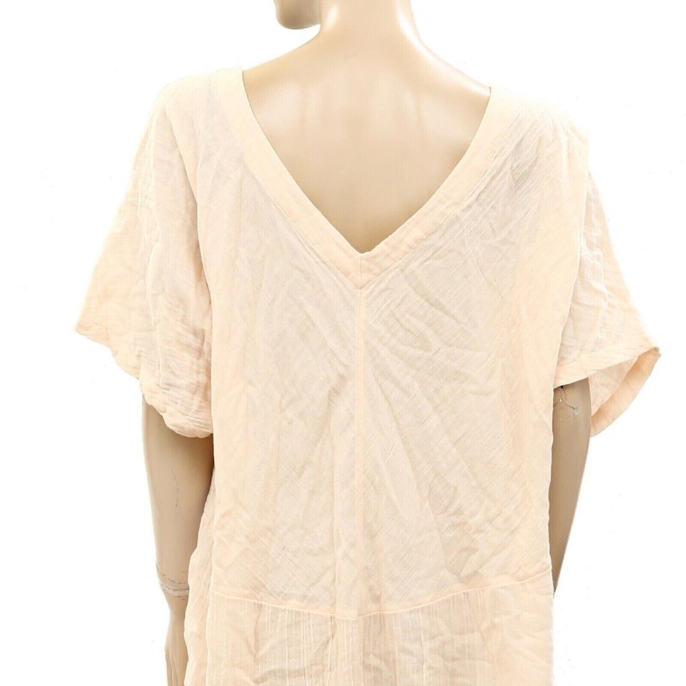 Free People Endless Summer Midi Dress Kaftan Kimono Cotton Oversized M - Picture 4 of 4